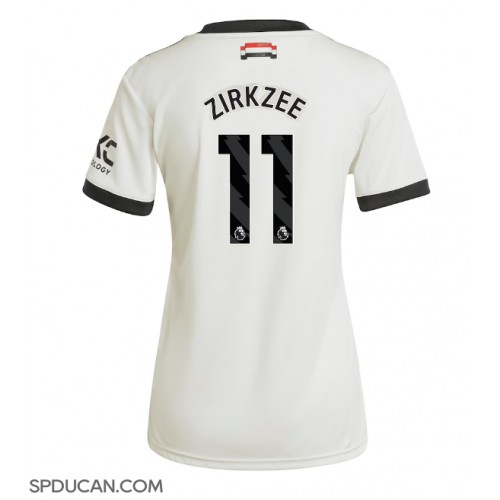 Zenski Nogometni Dres Manchester United Joshua Zirkzee #11 Rezervni 2024-25 Kratak Rukav